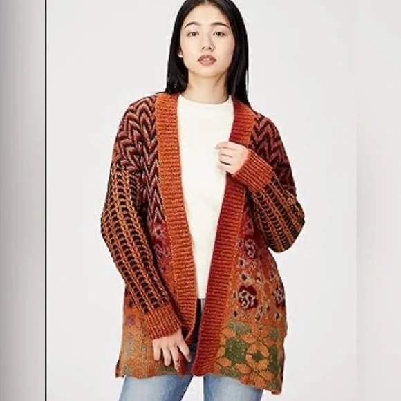 Desigual NWT Arezzo Heavy Gauge Jacket in a Acrylic/Polyester blend with pockets - Picture 1 of 10